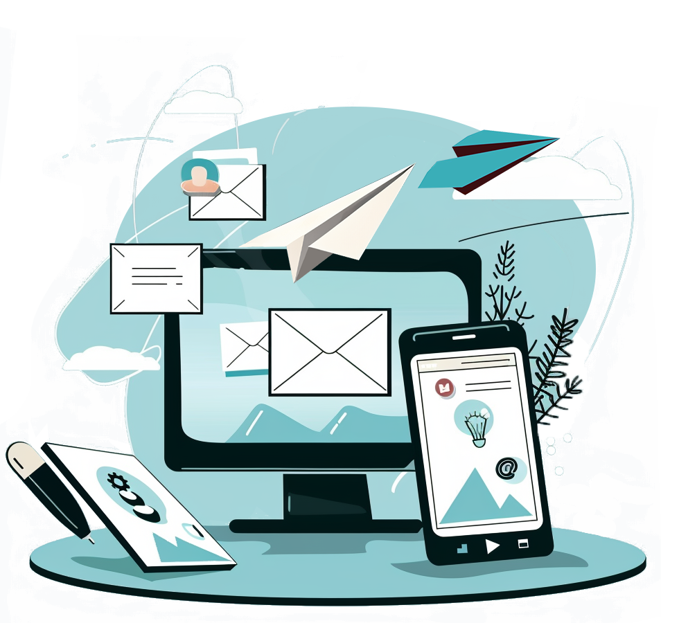 Illustration emailing